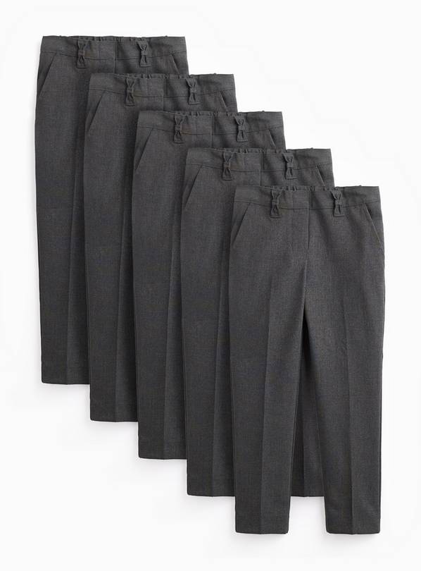 Grey Woven Trousers 5 Pack 6 years