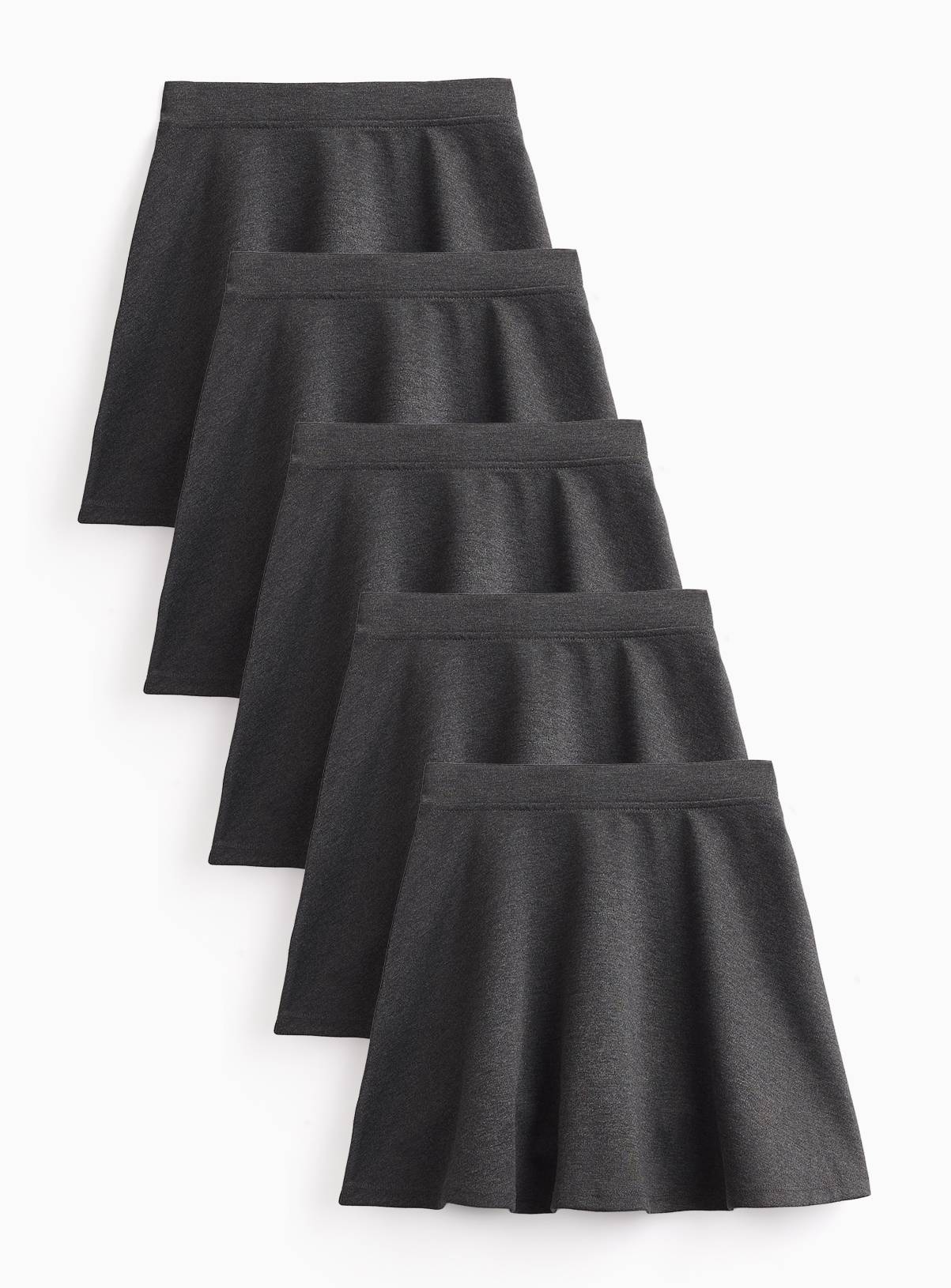 Grey Jersey Skater Skirt 5 Pack 11 years - Image 1