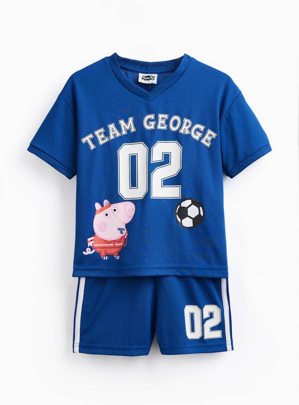 Blue Peppa Pig Print Football Kit 4-5 years
