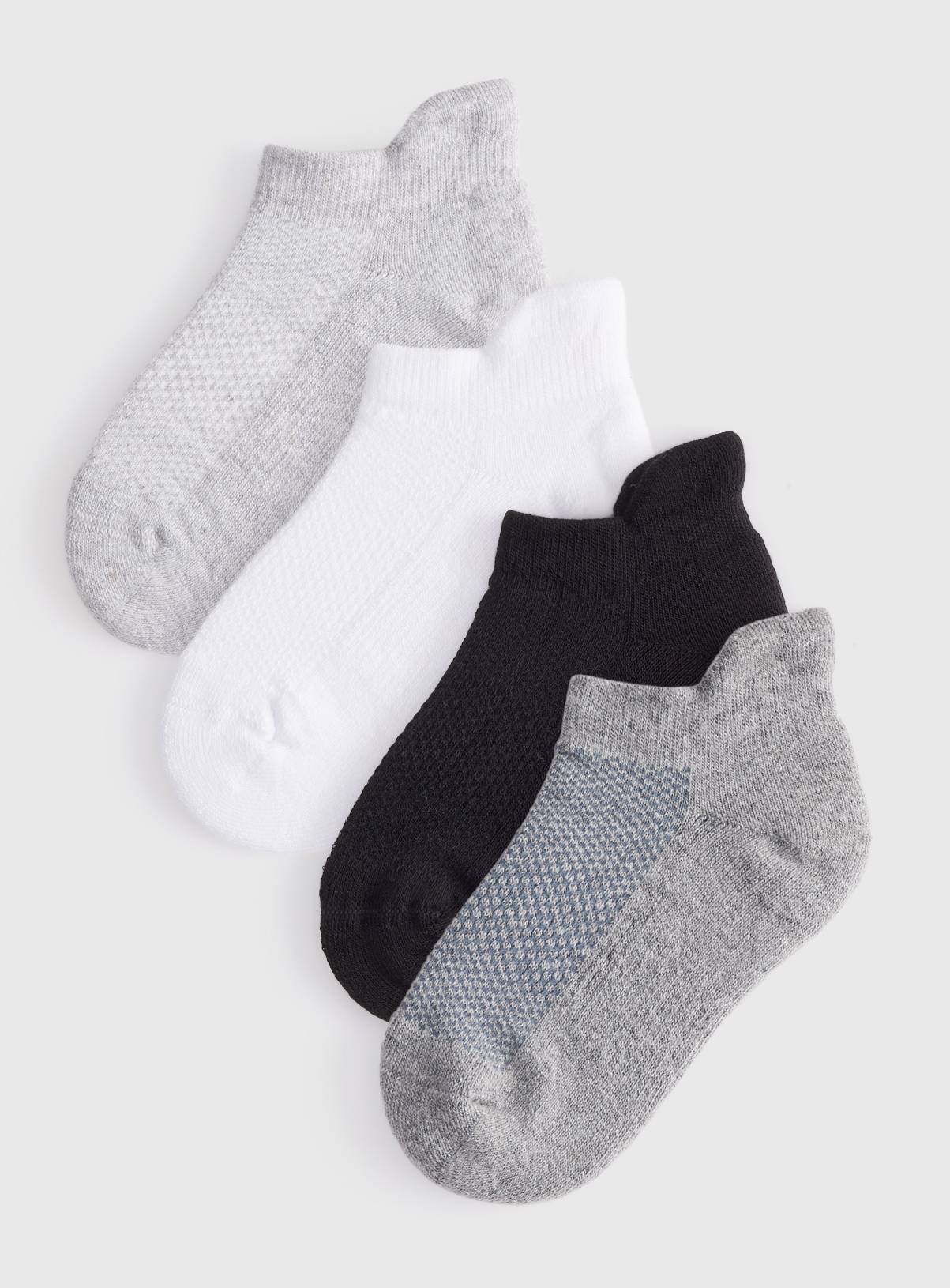 Mono Cushion Sole Trainer Liner Socks 4 Pack 6-8.5 Infant - Image 1