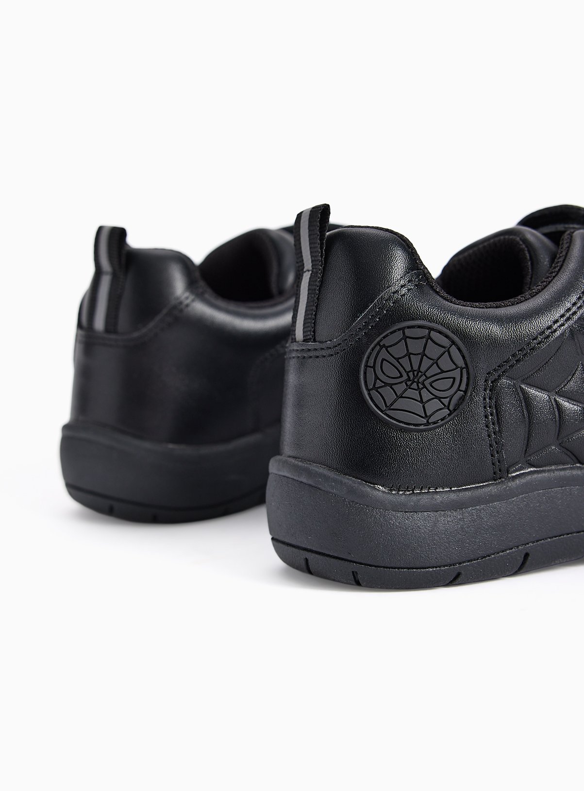 Black Spider-Man Twin Strap School Shoes 8 Infant - Image 4 thumbnail