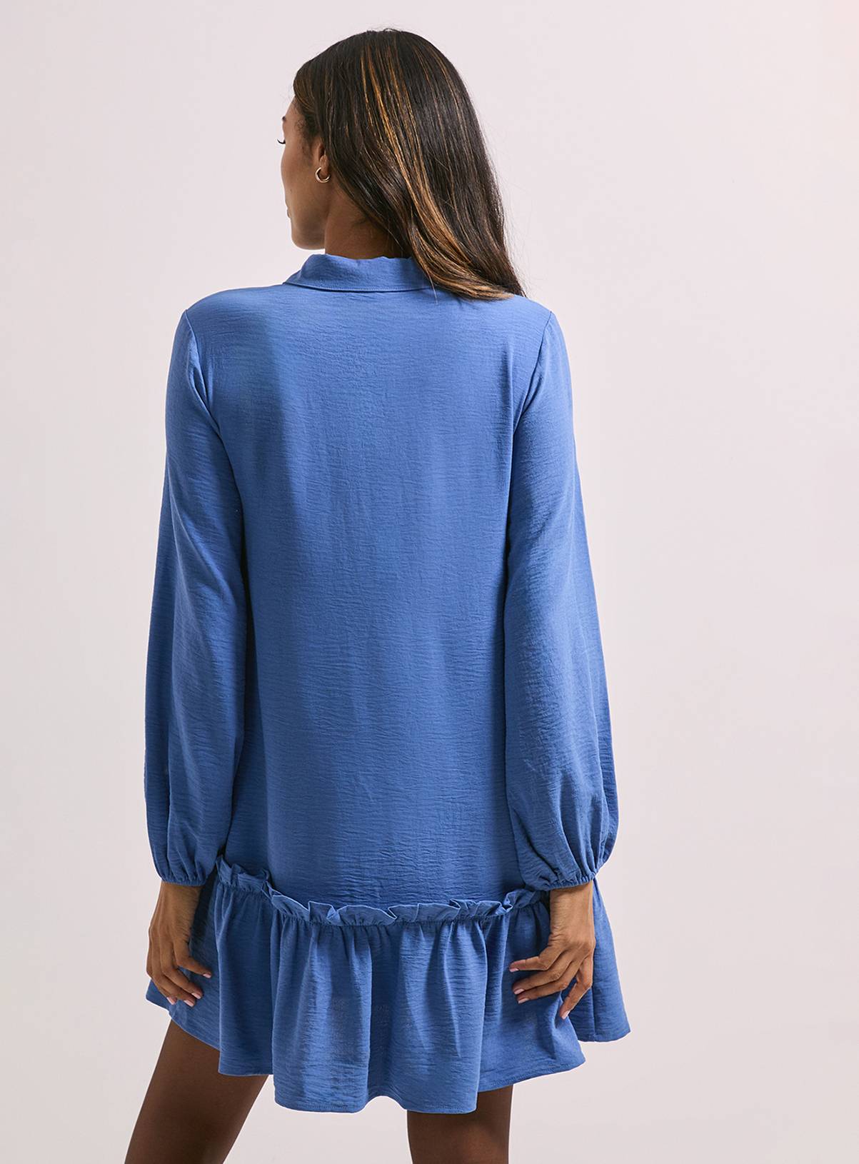 DOROTHY PERKINS Tie Neck Collar Detail Shift Mini Dress 12 - Image 3