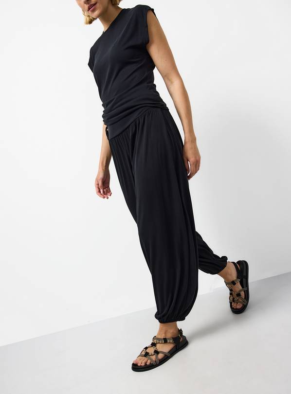 Black Balloon Leg Co-ord Trousers 16