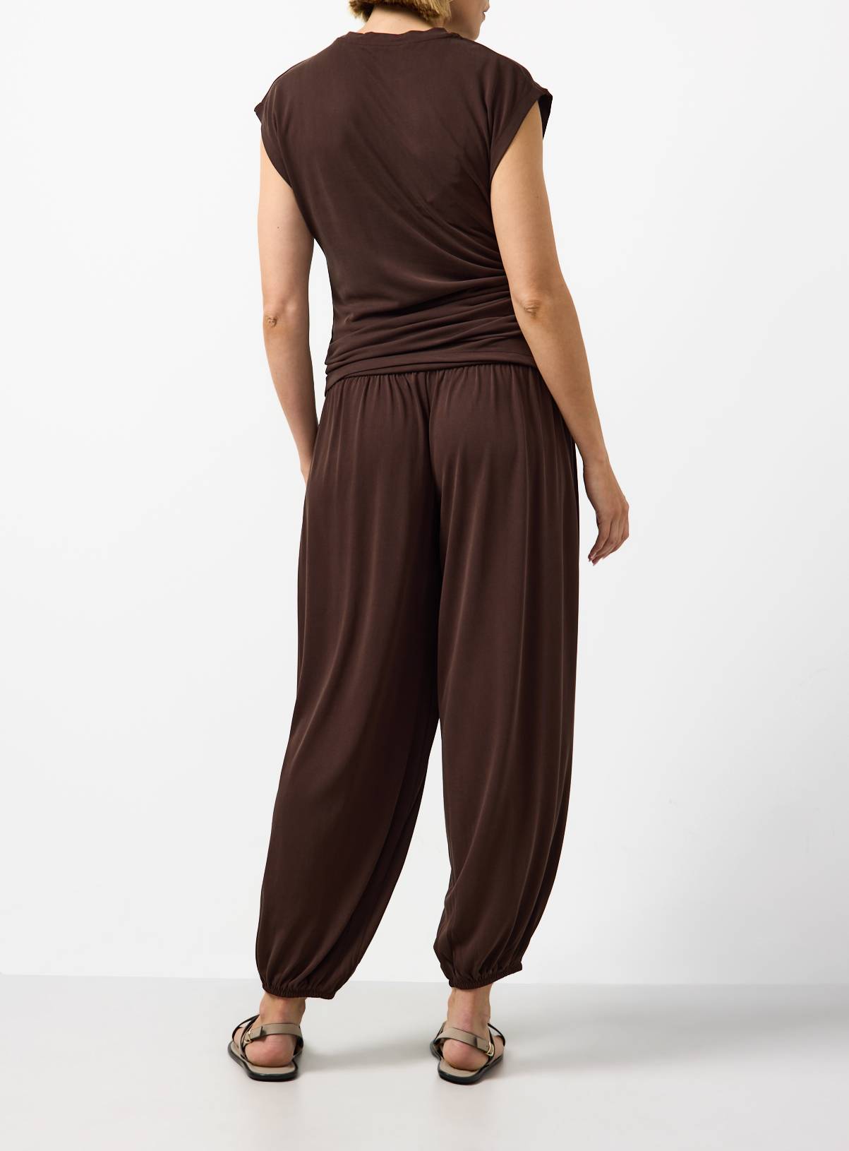 Brown Balloon Leg Co-ord Trousers 8 - Image 4