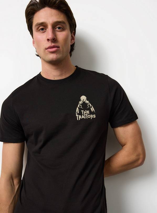 Black The Traitors Graphic T-Shirt M