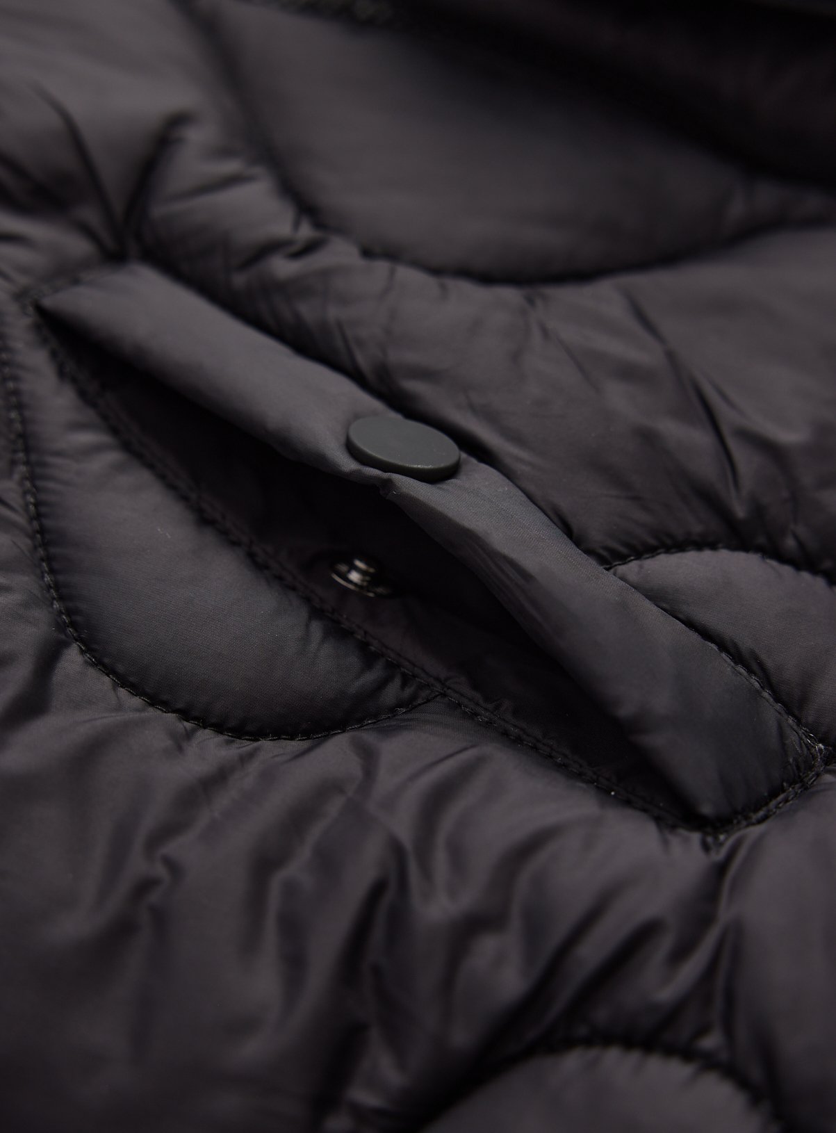 Black Wave Stitch Lightweight FELLEX® Quilted Jacket 7-8 years - Image 4 thumbnail