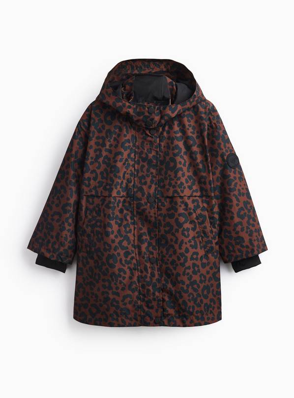 Brown Animal Print Lightweight Raincoat 11-12 years