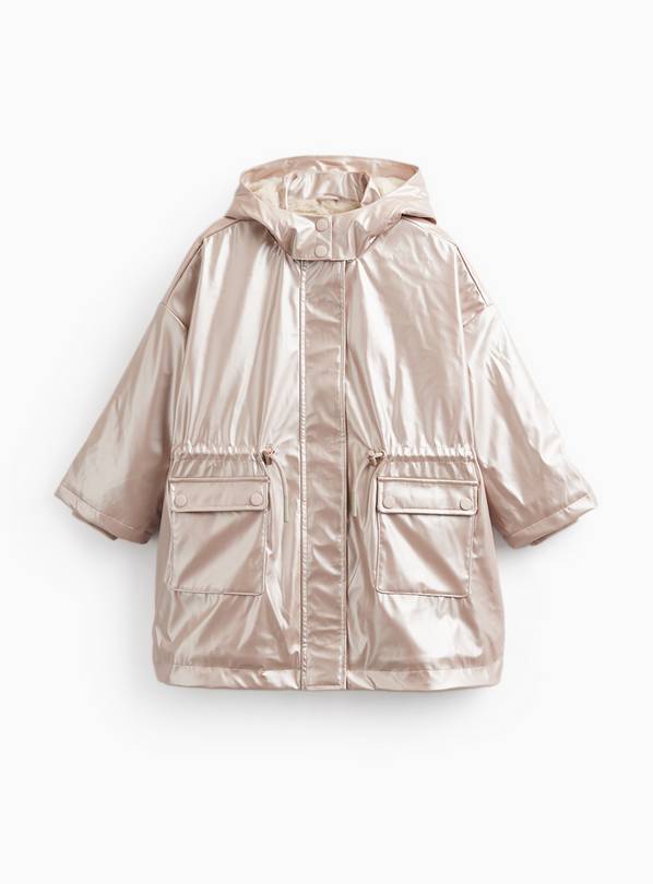 Pink Faux Fur-Lined Mac 3-4 years