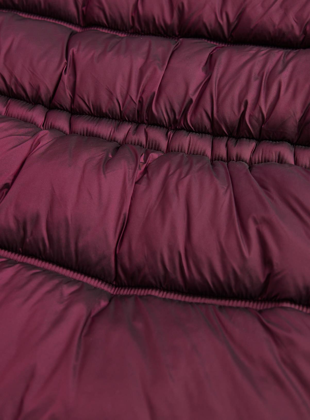 Burgundy Fluffy Hood Puffer Jacket 15-16 years - Image 3
