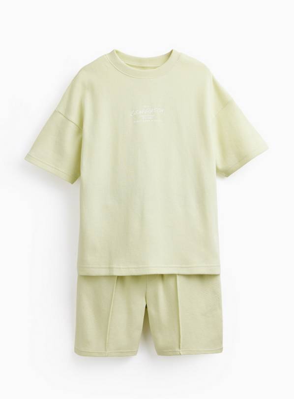 Green Generation Graphic T-Shirt & Shorts Set 11 years