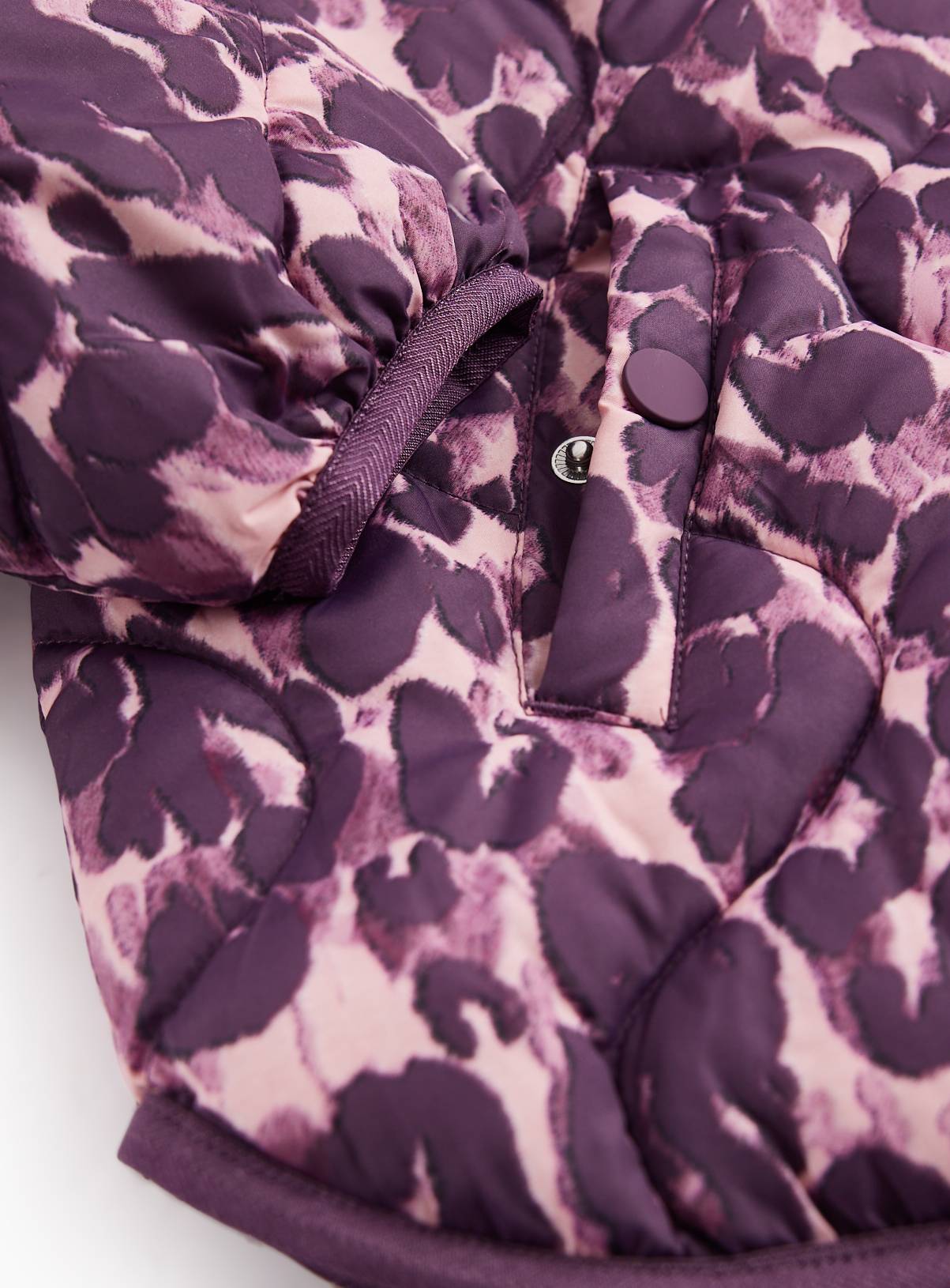 Burgundy Lightweight Quilted Coat 13-14 years - Image 2