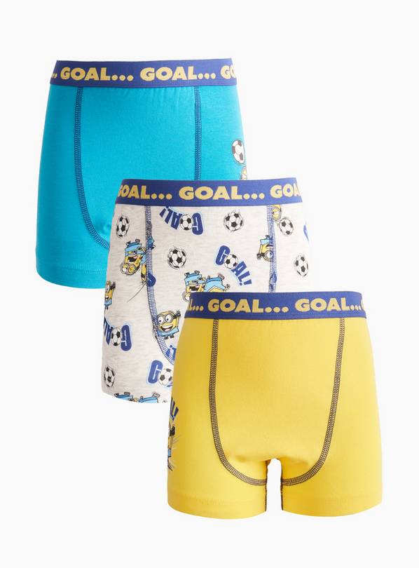 Minions Print Trunks 3 Pack 5-6 years