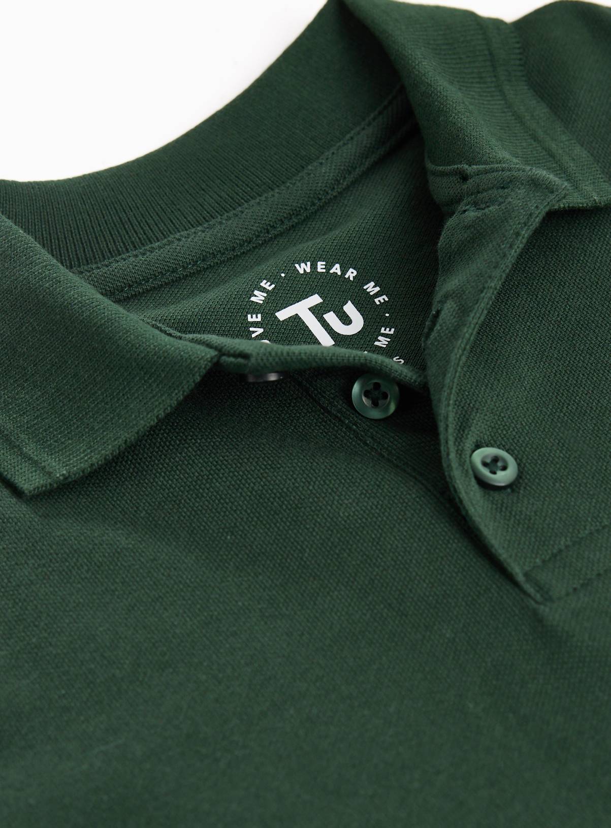 Green Unisex Polo Shirts 5 Pack 9 years - Image 3