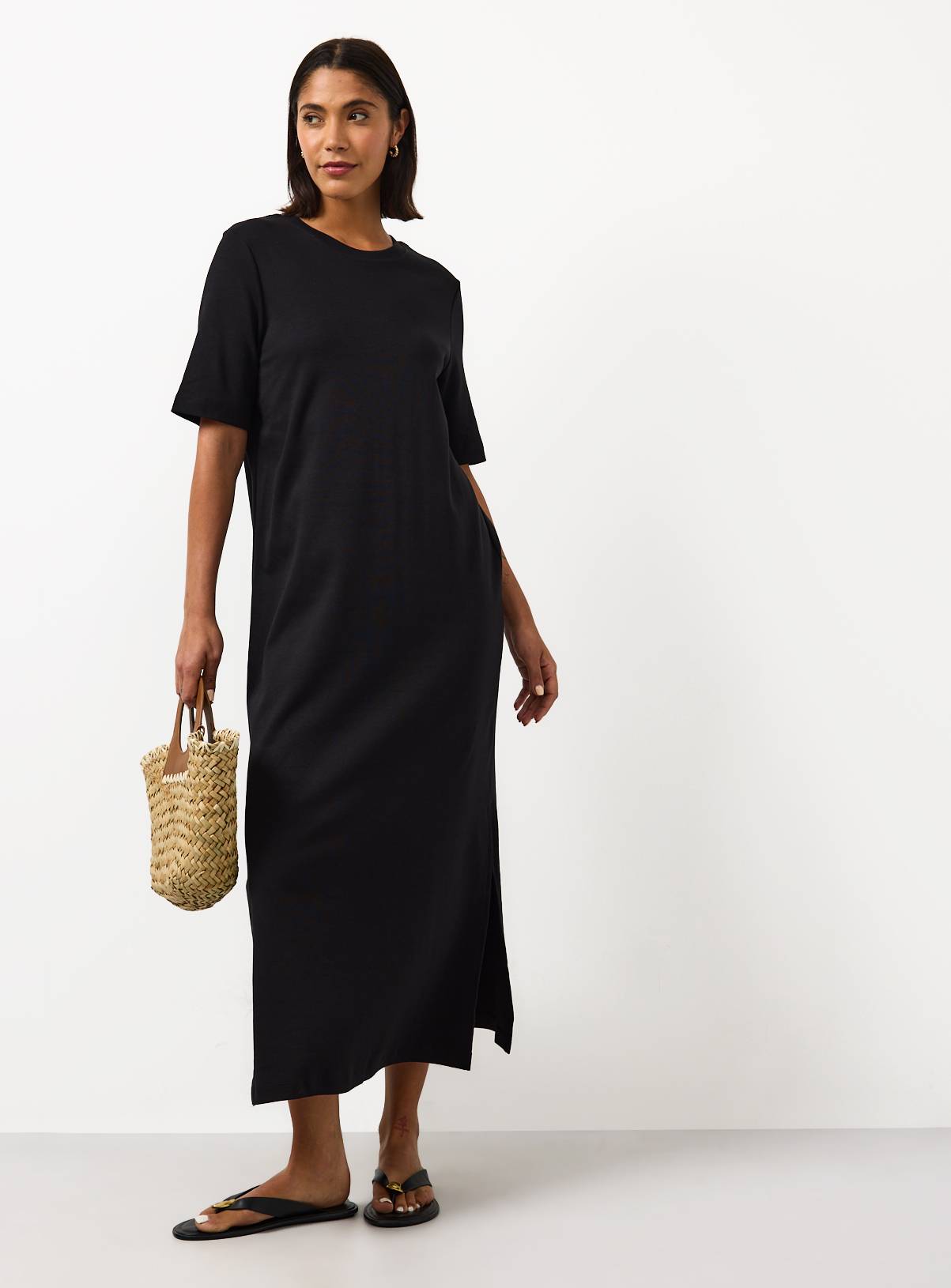 Black Maxi T-Shirt Dress 14 - Image 1