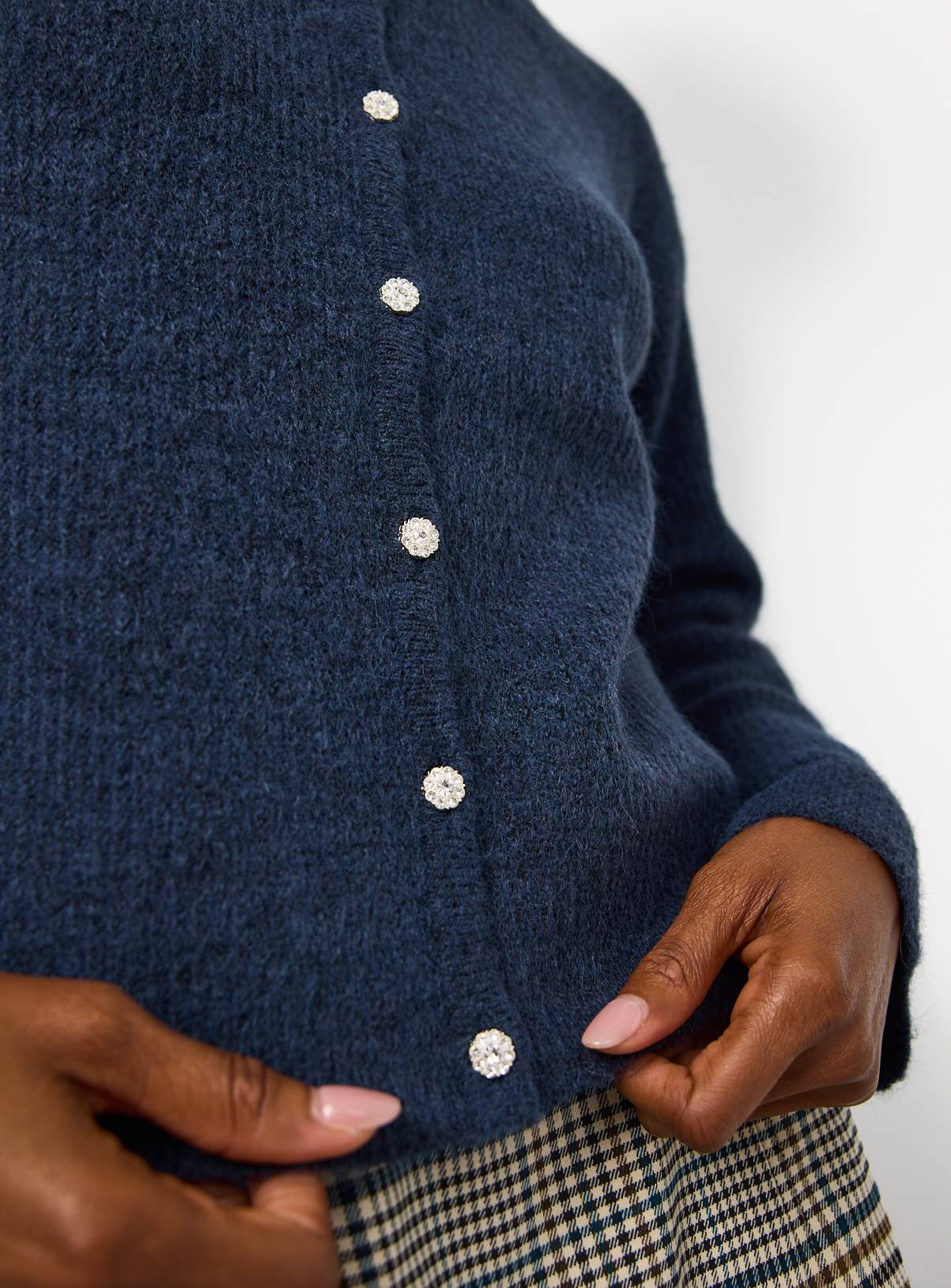 Teal Jewel Button Through Cardigan 20 - Image 3