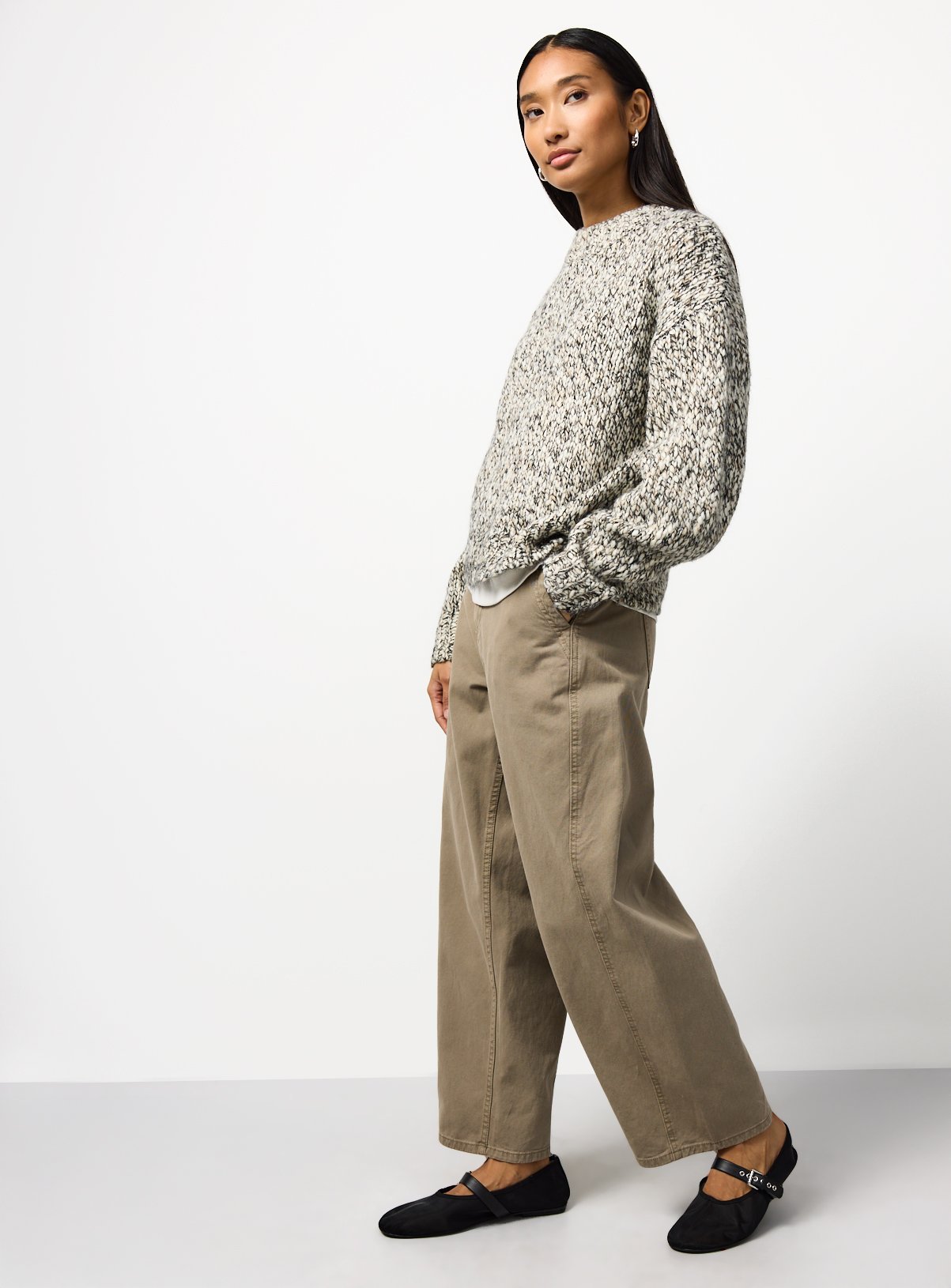 Mono Popcorn Knit Jumper XL - Image 2 thumbnail