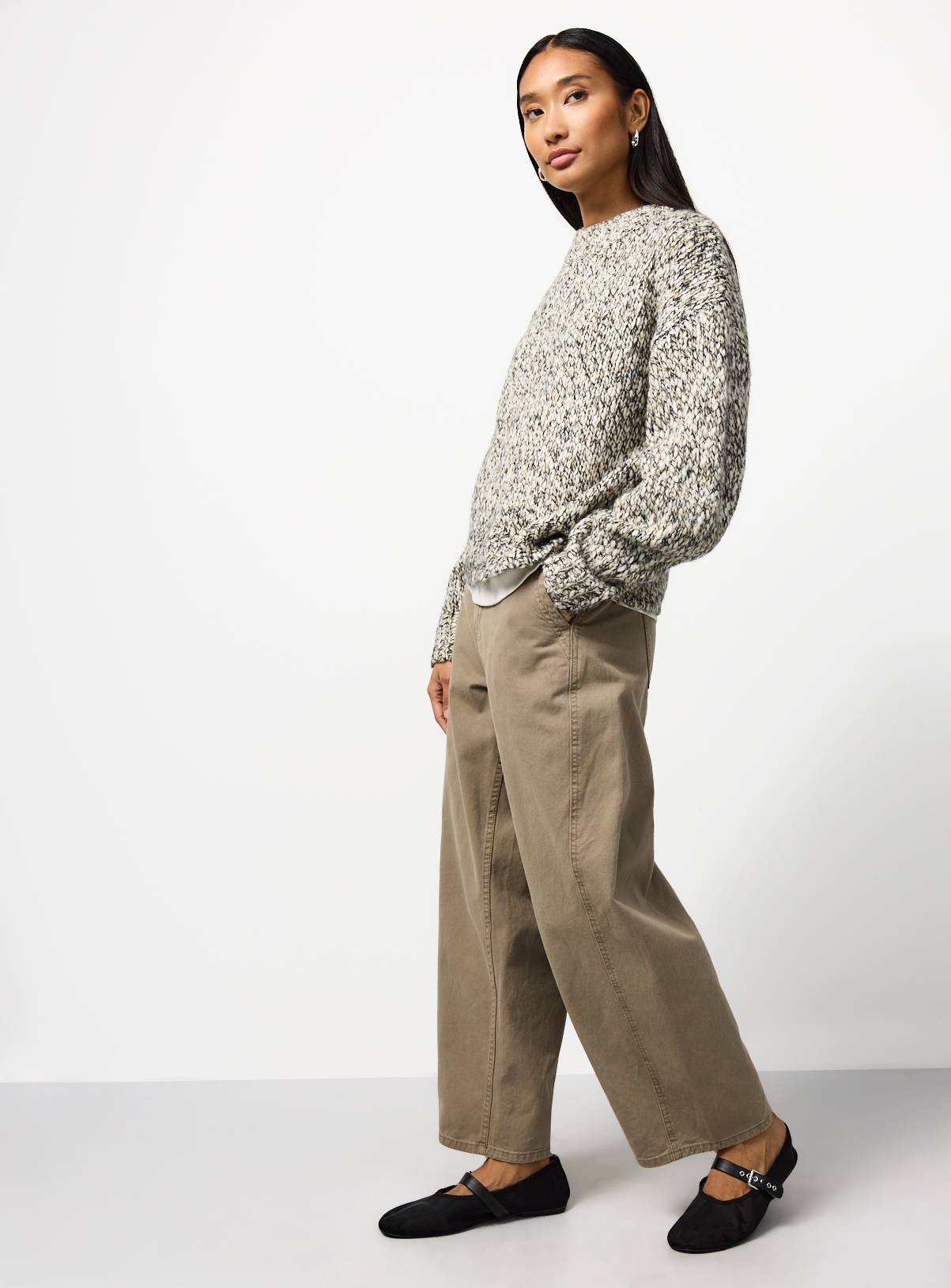 Mono Popcorn Knit Jumper XL - Image 2