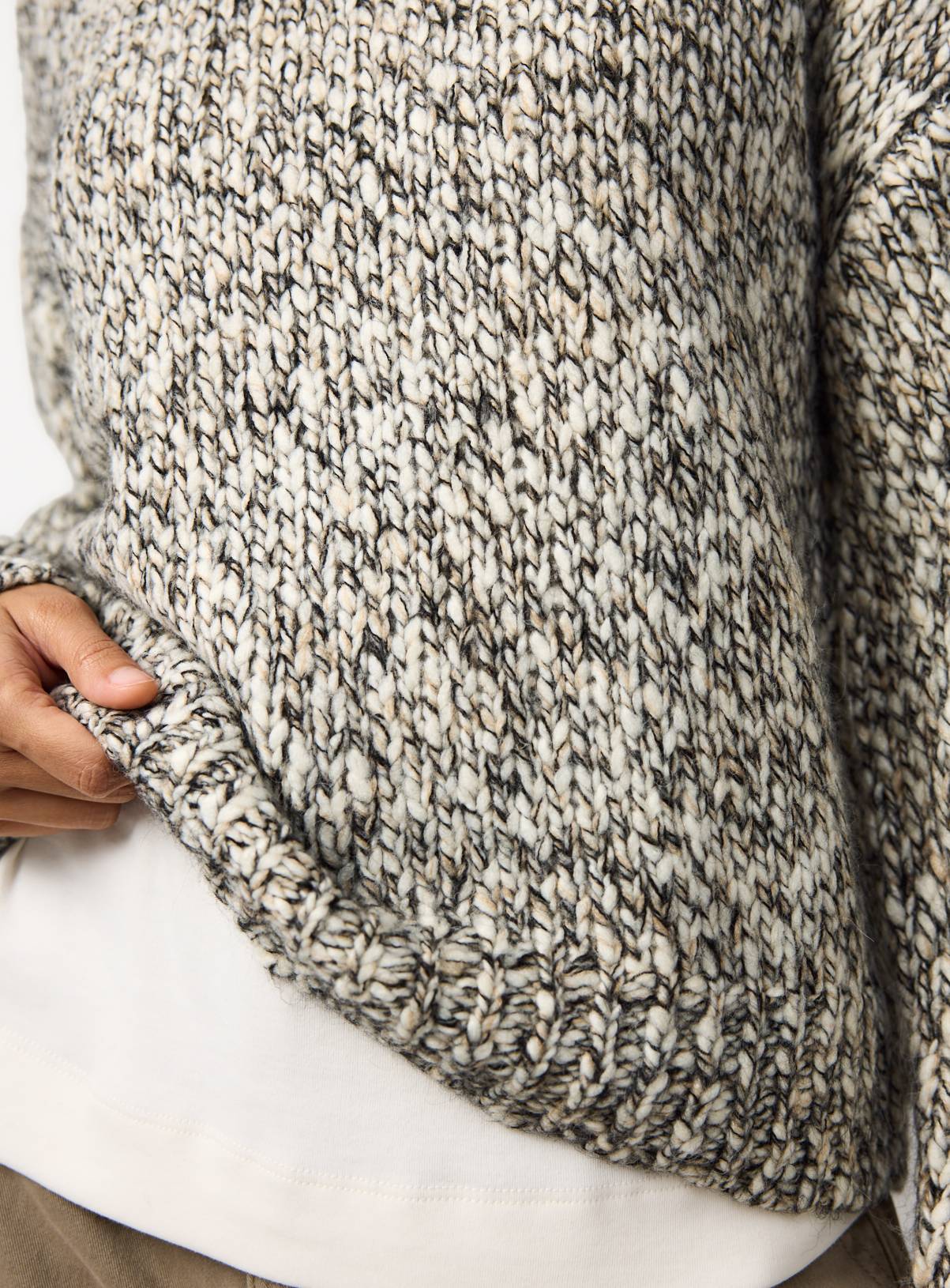 Mono Popcorn Knit Jumper XL - Image 3