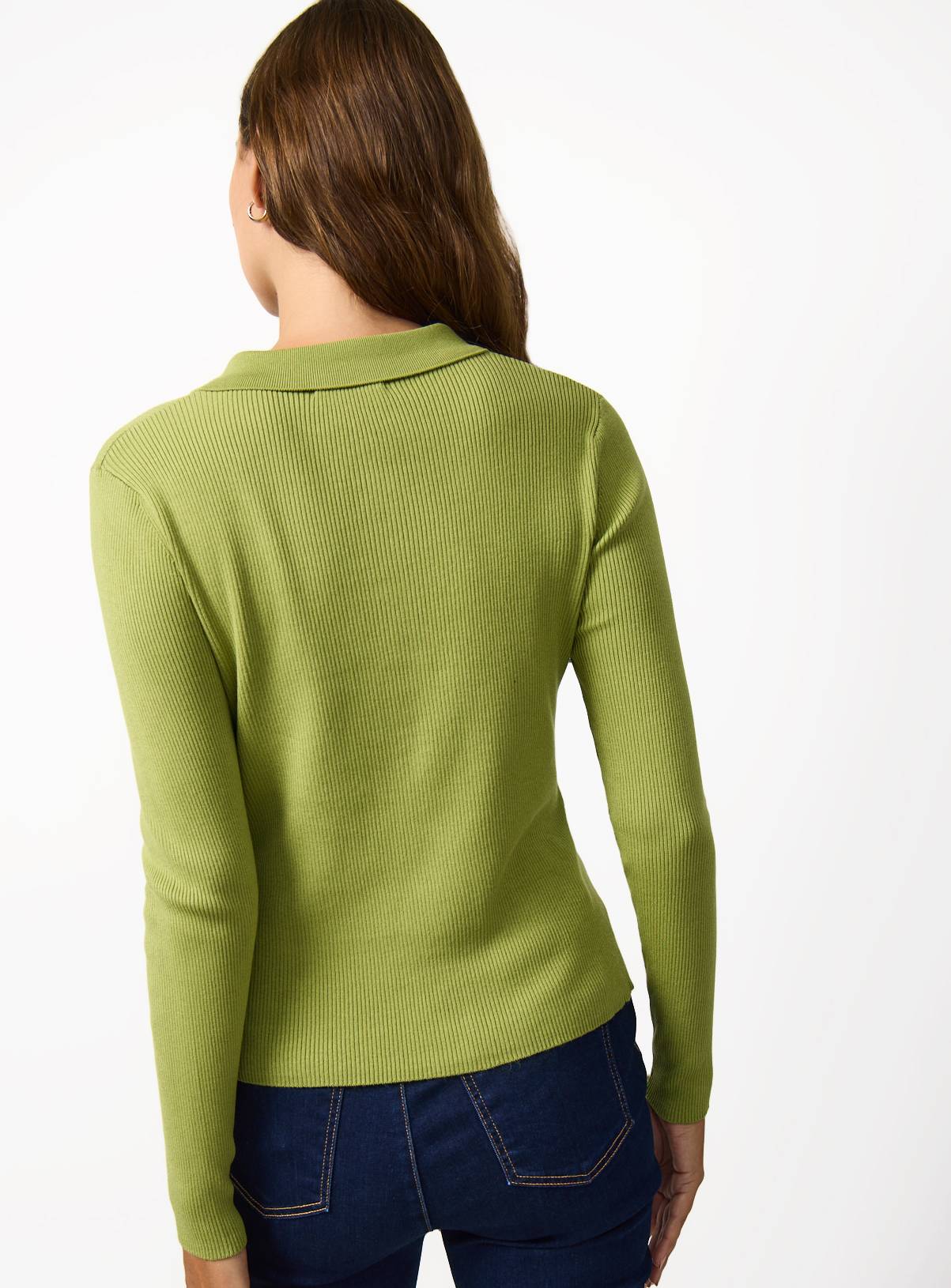 Green Ribbed Button Through Cardigan 24 - Image 4