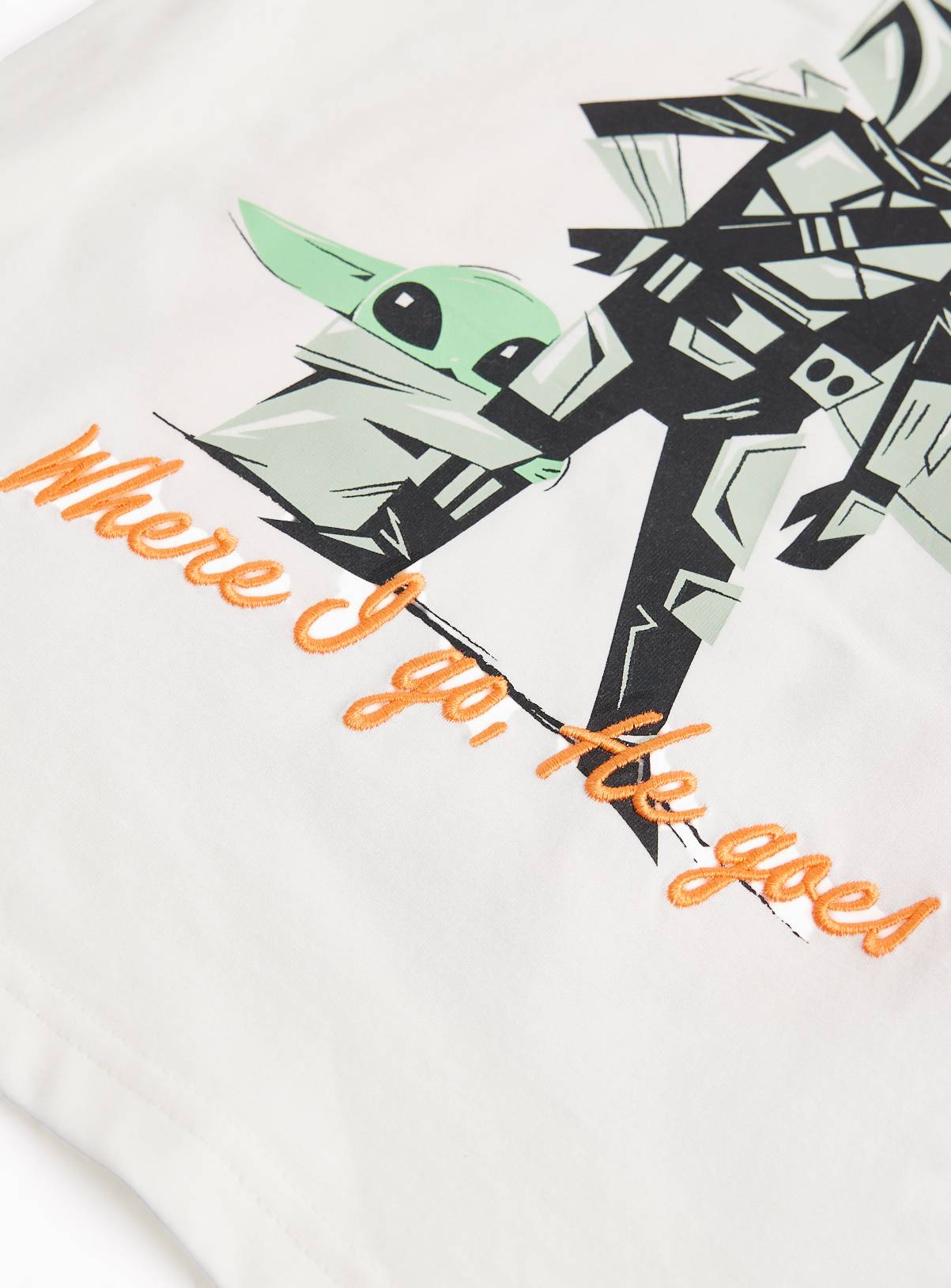 White Disney Star Wars Graphic T-Shirt 3-4 Years - Image 2