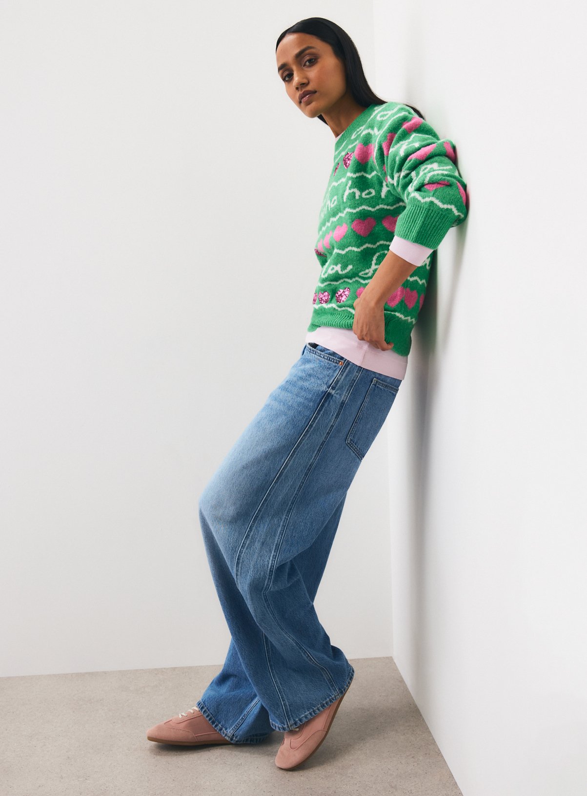 Family Matching Christmas Wrapping Paper Jumper L - Image 2 thumbnail