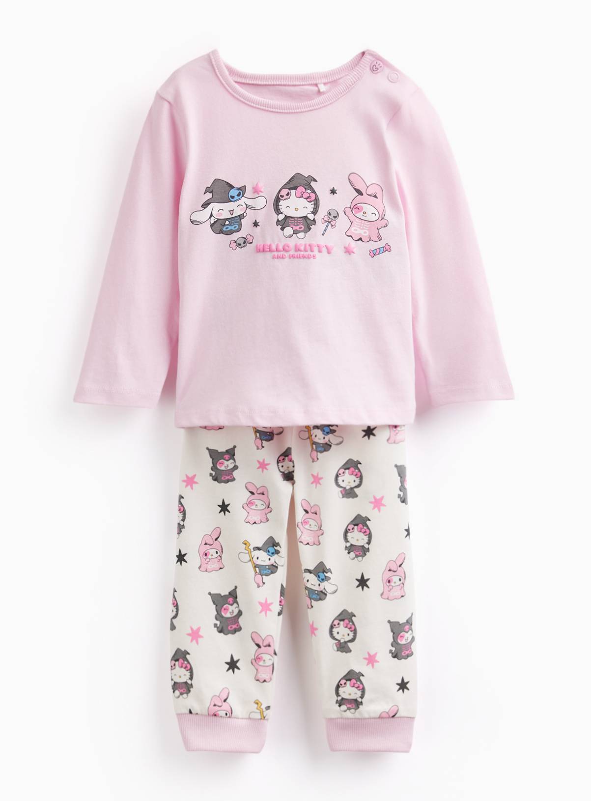 Pink Hello Kitty Halloween Print Pyjamas 18-24 months - Image 1