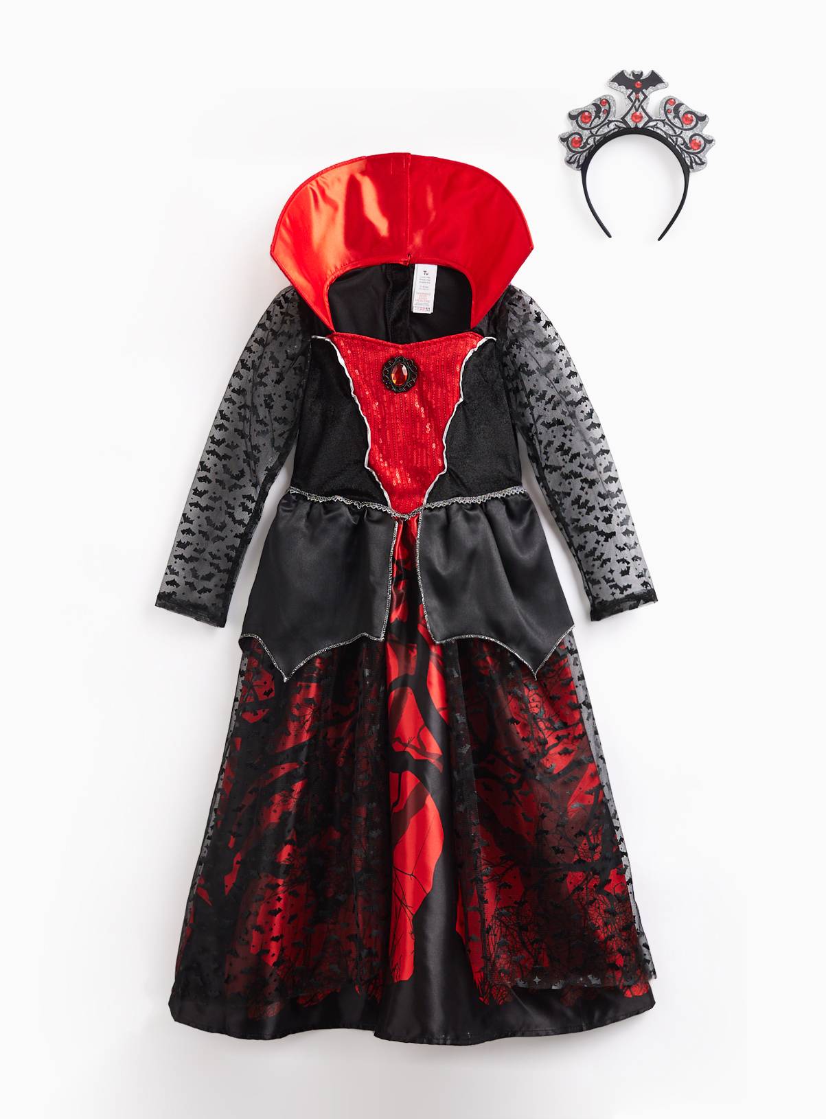 Vampiress Fancy Dress Costume 7-8 years - Image 1