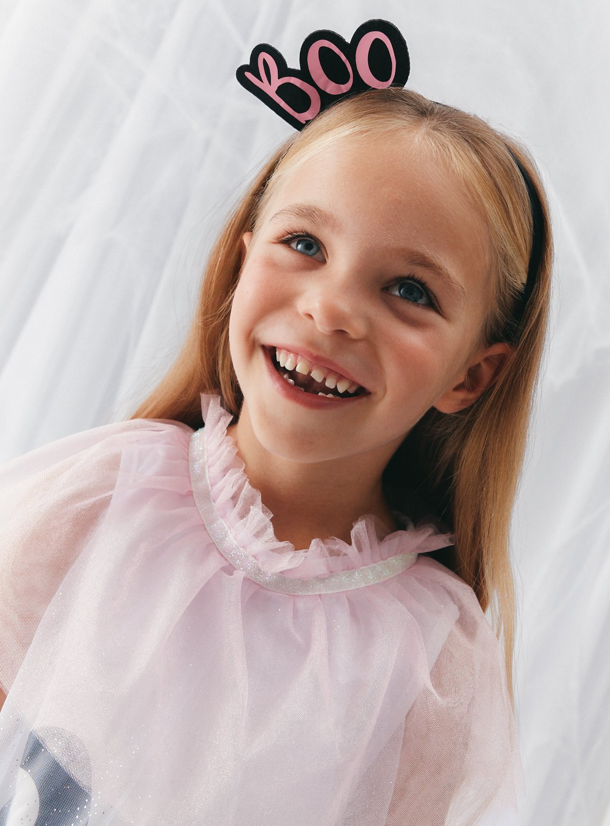 White Tulle Ghost Sleeveless Fancy Dress Costume 9-12 months - Image 2 thumbnail