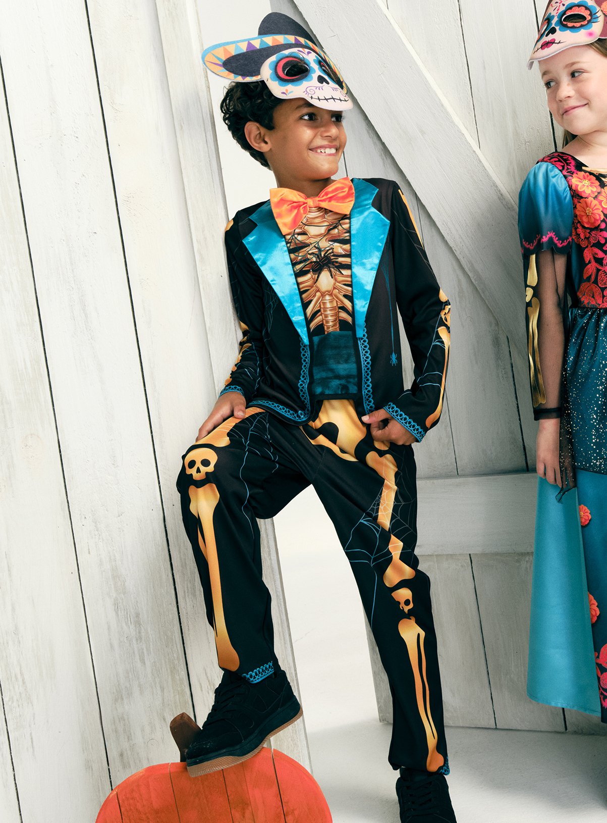 Day of the Dead Fancy Dress Costume 11-12 years - Image 1 thumbnail