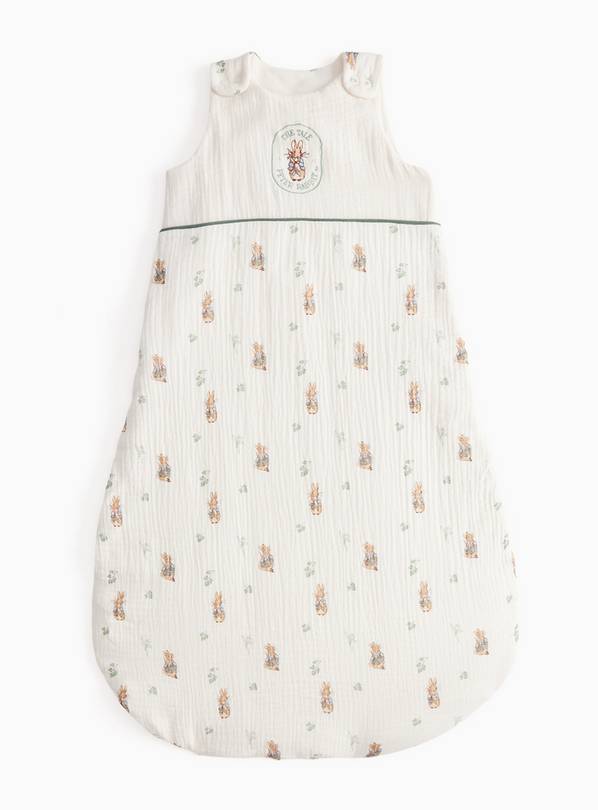 Cream Peter Rabbit Print 2.5 Tog Sleeping Bag 0-6 Months