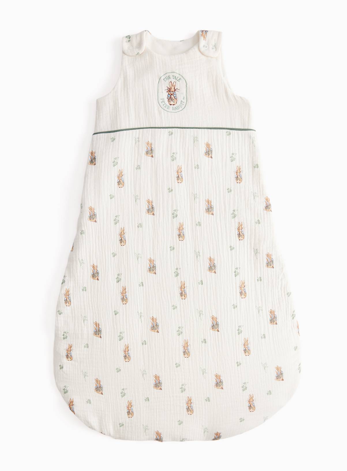 Cream Peter Rabbit Print 2.5 Tog Sleeping Bag 6-12 months - Image 1