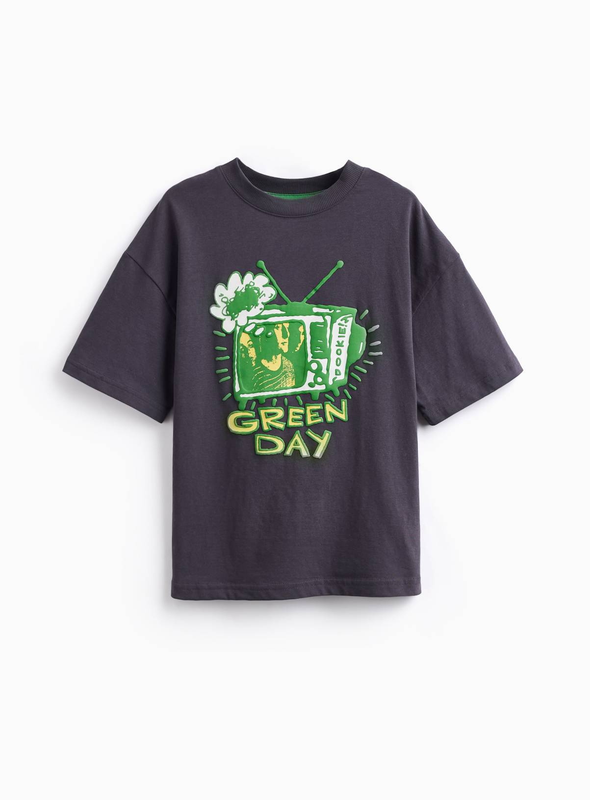 Grey Green Day Graphic T-Shirt 9 years - Image 1