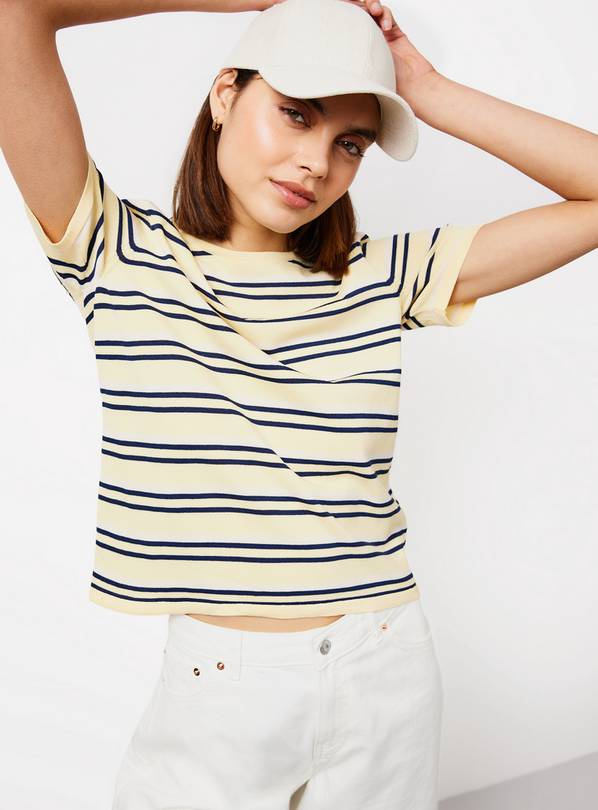 Yellow Stripe T-Shirt M