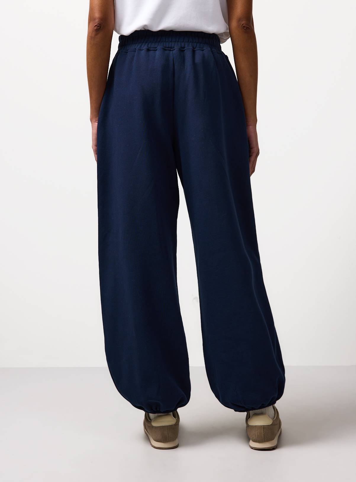 Navy Pure Cotton Balloon Co-ord Joggers S - Image 4