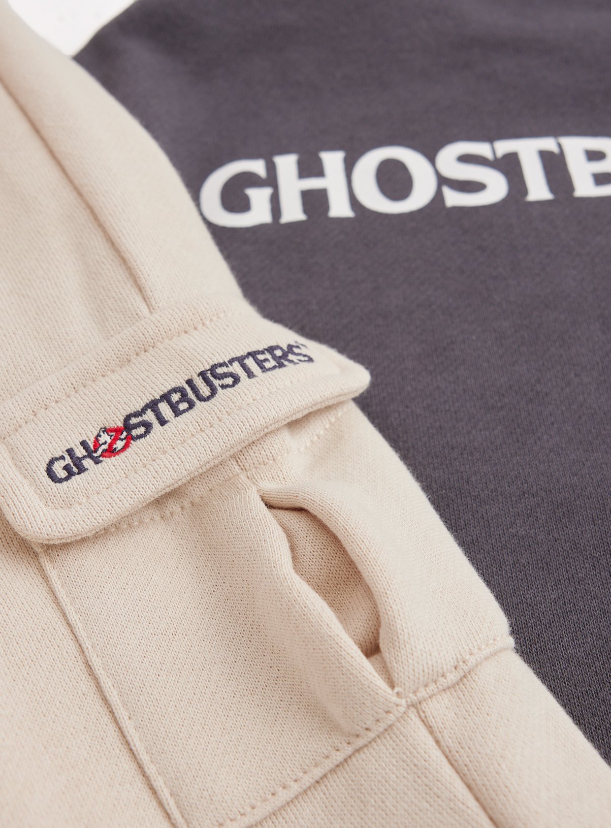 Black Halloween Ghostbusters Graphic Sweatshirt & Trousers Set 6-9 months - Image 2 thumbnail