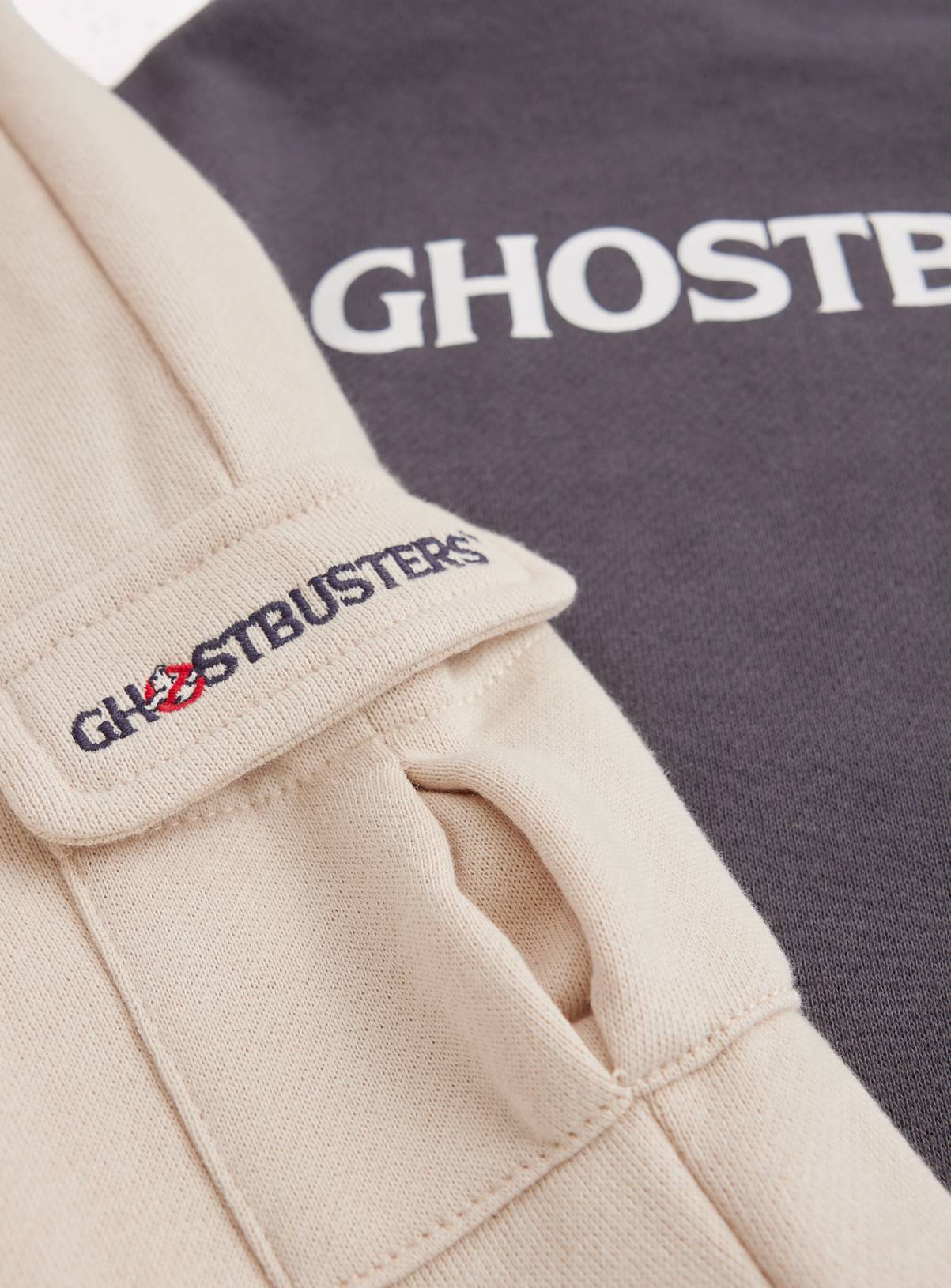 Black Halloween Ghostbusters Graphic Sweatshirt & Trousers Set 6-9 months - Image 2