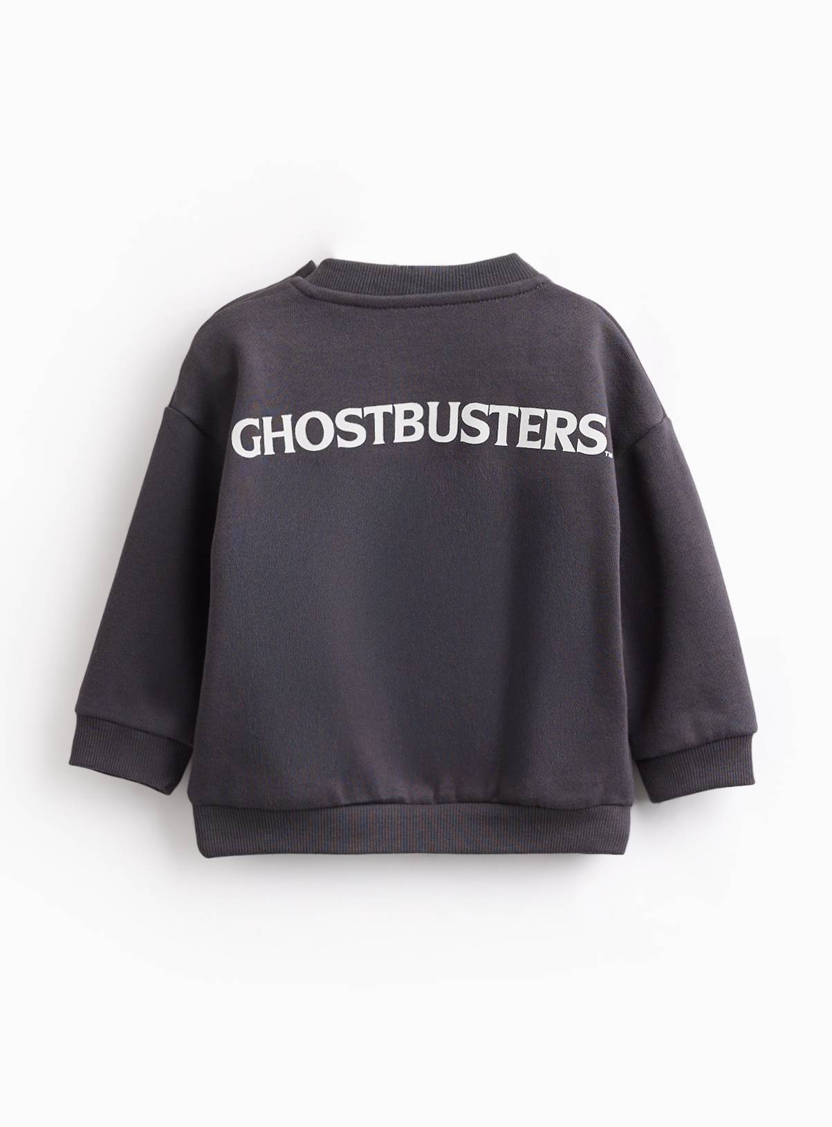 Black Halloween Ghostbusters Graphic Sweatshirt & Trousers Set 6-9 months - Image 3