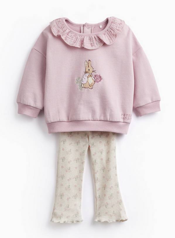 Pink Peter Rabbit Sweat Set  Up to 3 mths