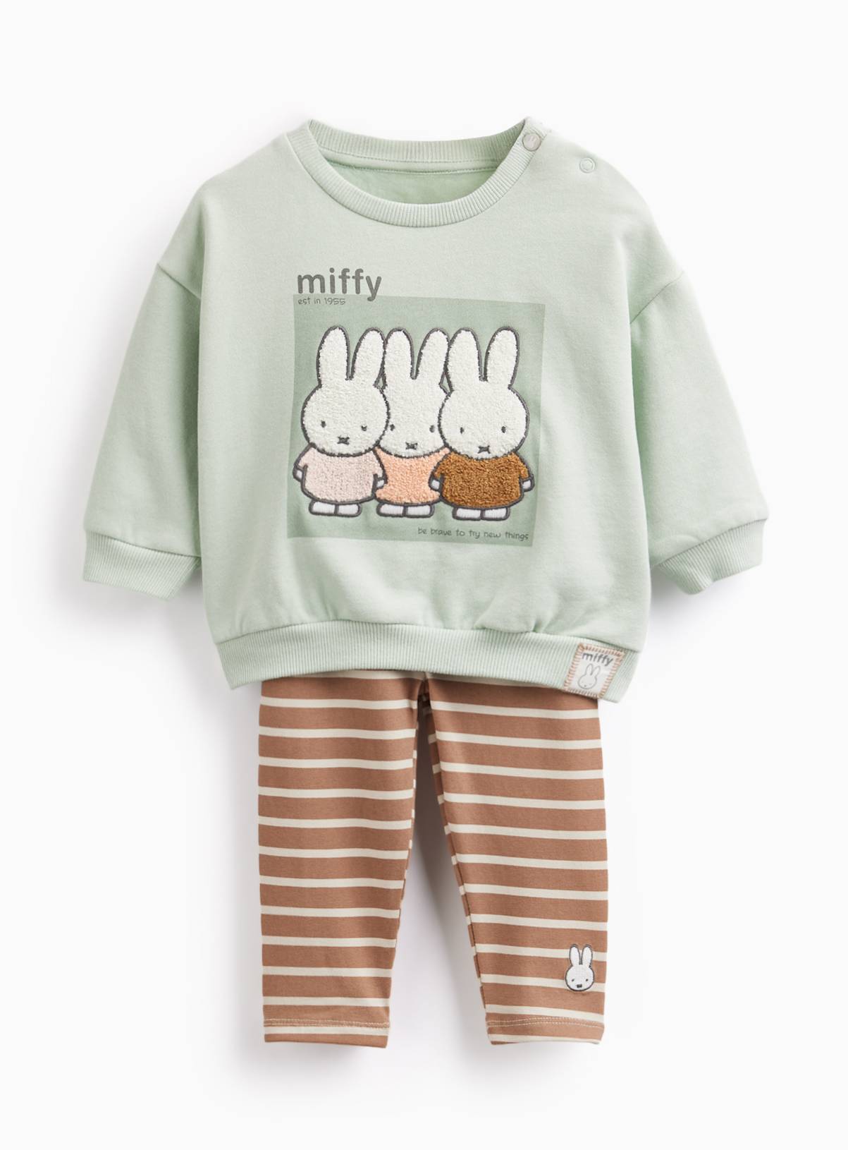 Green Miffy Sweat & Leggings Set  3-6 months - Image 1