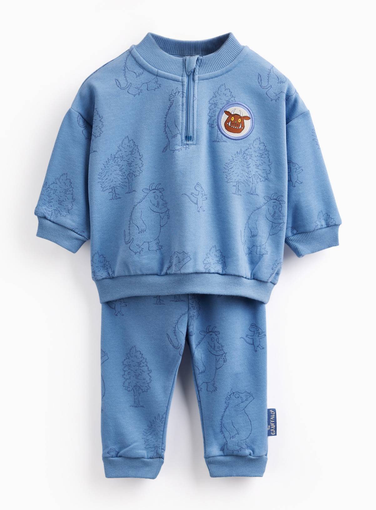 Blue Gruffalo Print Sweatshirt & Joggers Set 6-9 months - Image 1