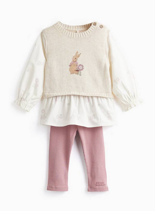 Peter Rabbit Knitted Vest & Legging Set 6-9 months