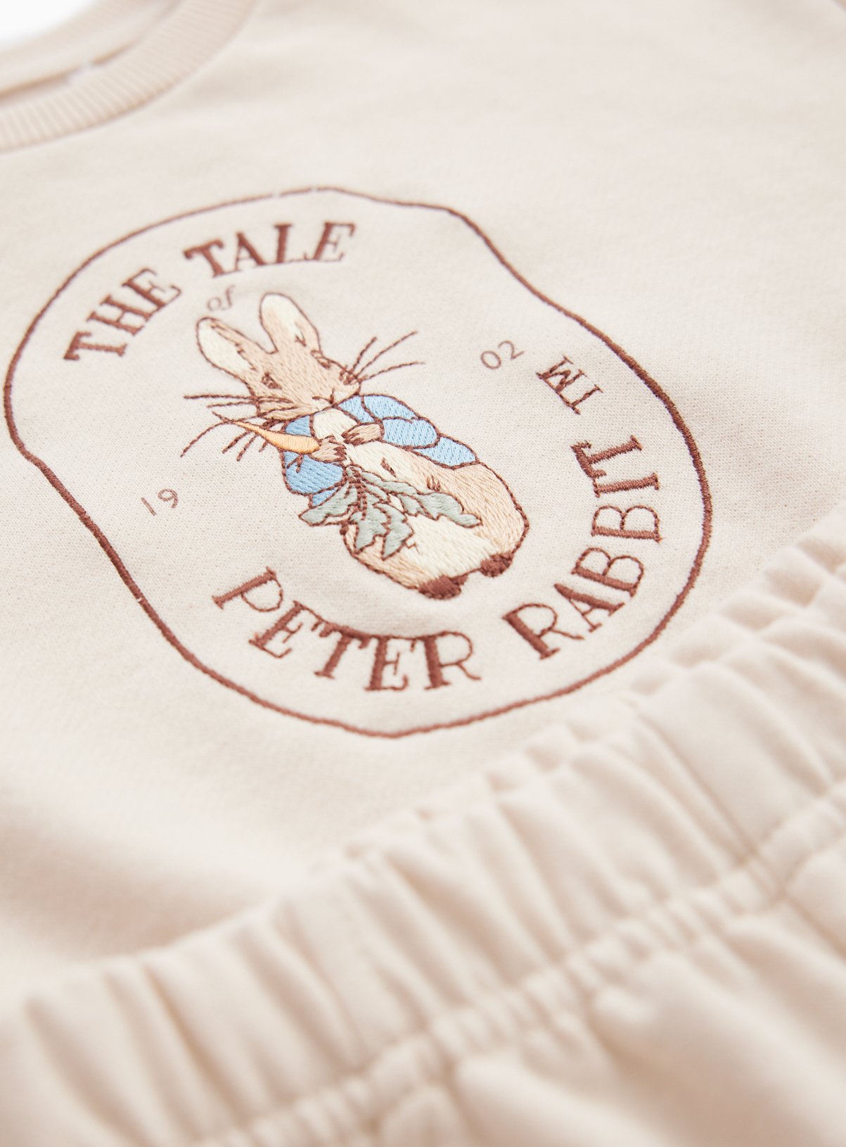 Cream Peter Rabbit Sweat Set 6-9 months - Image 2 thumbnail