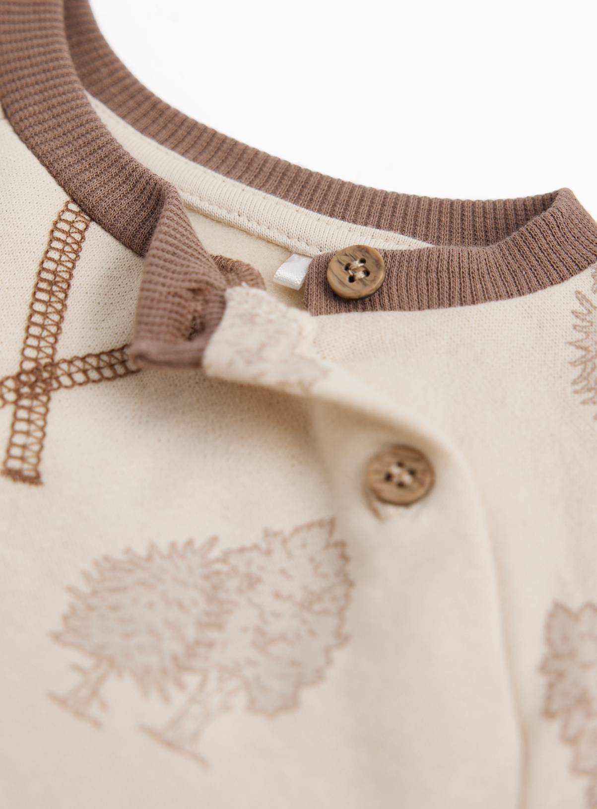 Beige Gruffalo Print Sweat Romper 3-6 months - Image 3