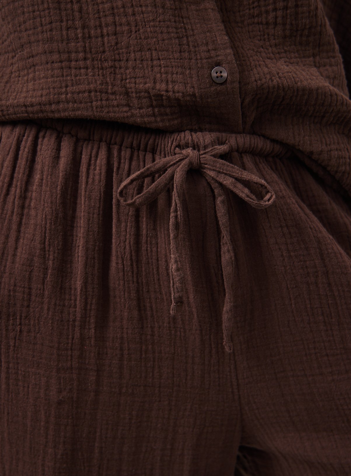 Brown Double Cloth Wide Leg Trousers 12 - Image 3 thumbnail