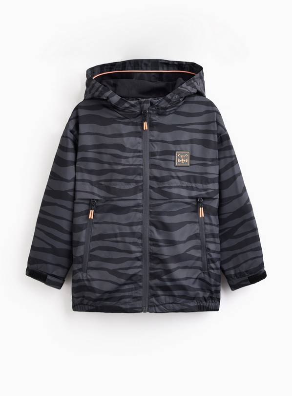 Charcoal Tiger Print Mac 3-4 years