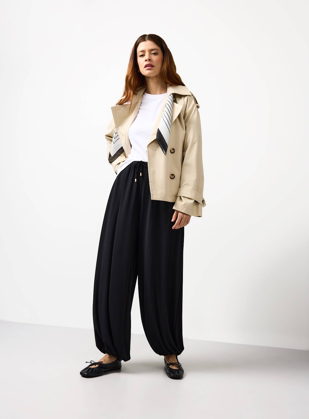 Black Balloon Fit Jersey Trousers 10 - Image 2