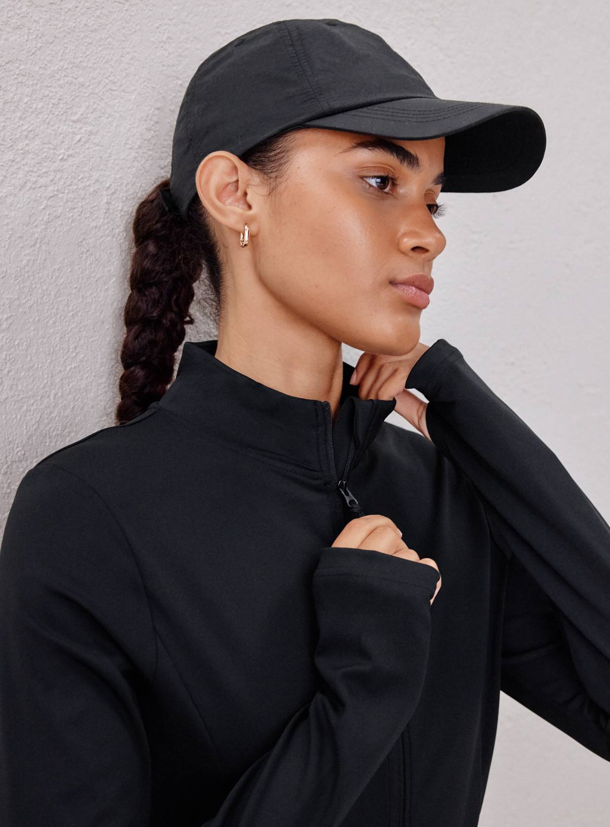 REAKTIV Black Funnel Neck Zip Through Jacket S - Image 5
