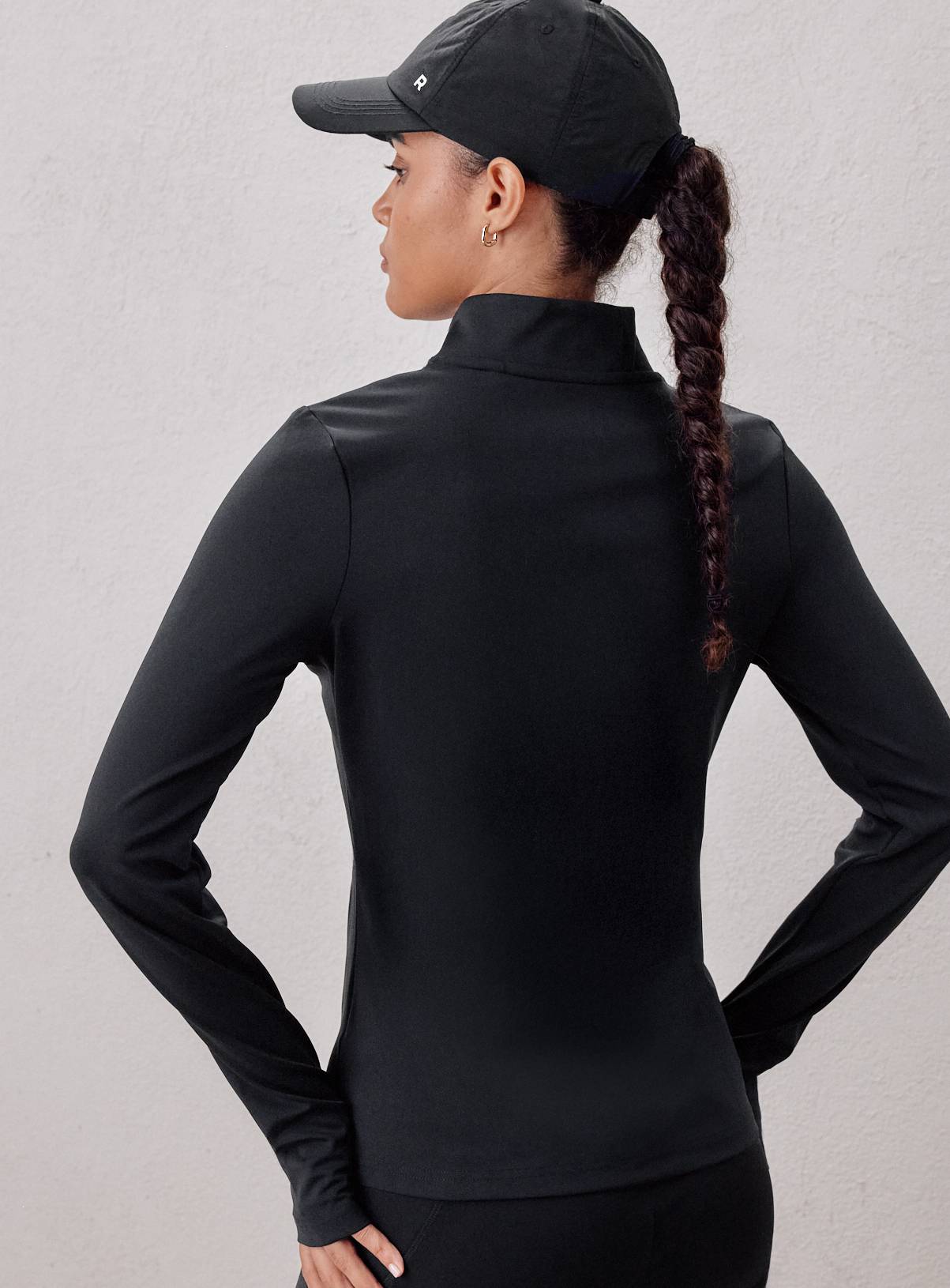 REAKTIV Black Funnel Neck Zip Through Jacket S - Image 6