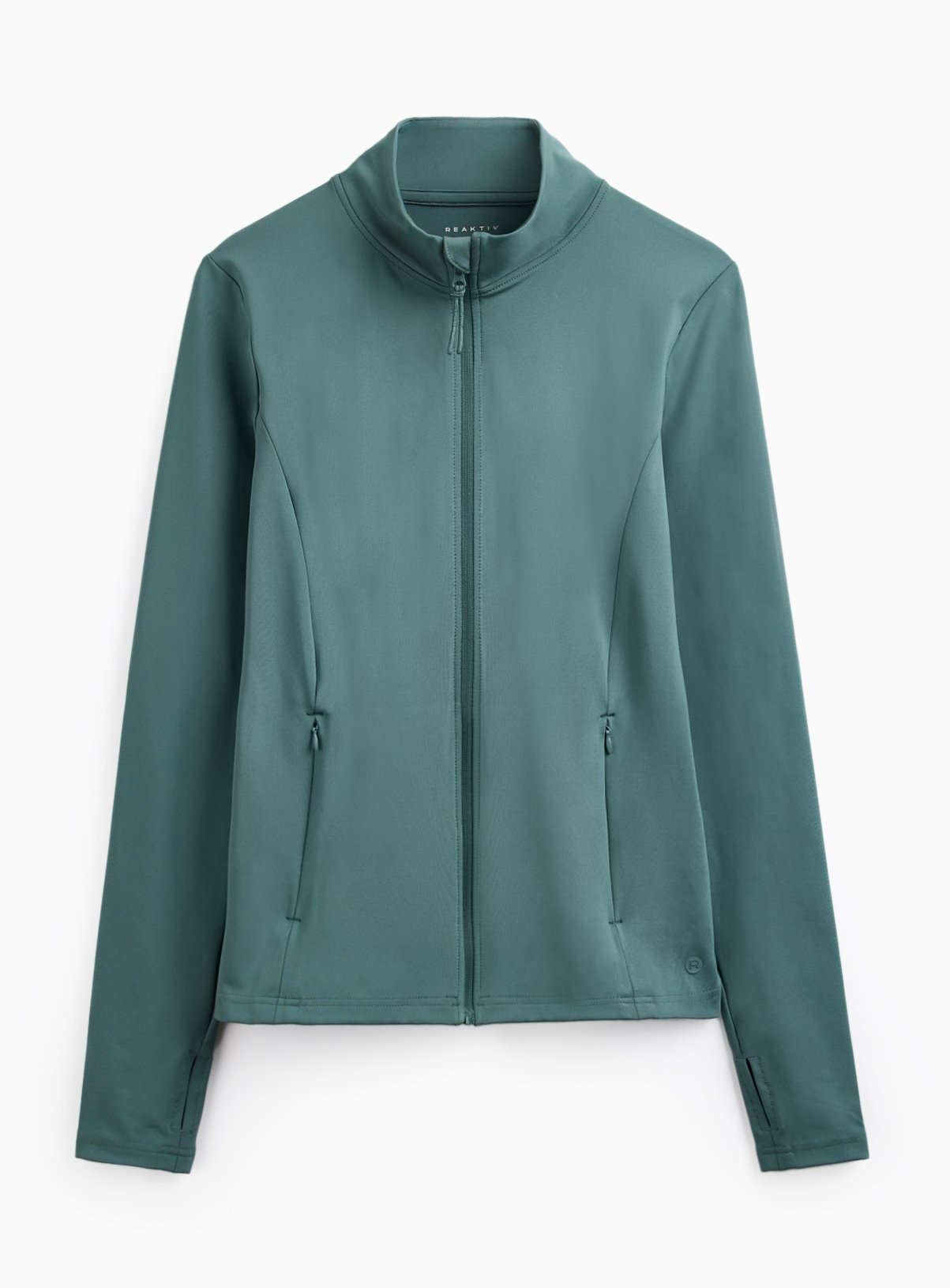REAKTIV Green Funnel Neck Zip Through Jacket M - Image 1 thumbnail