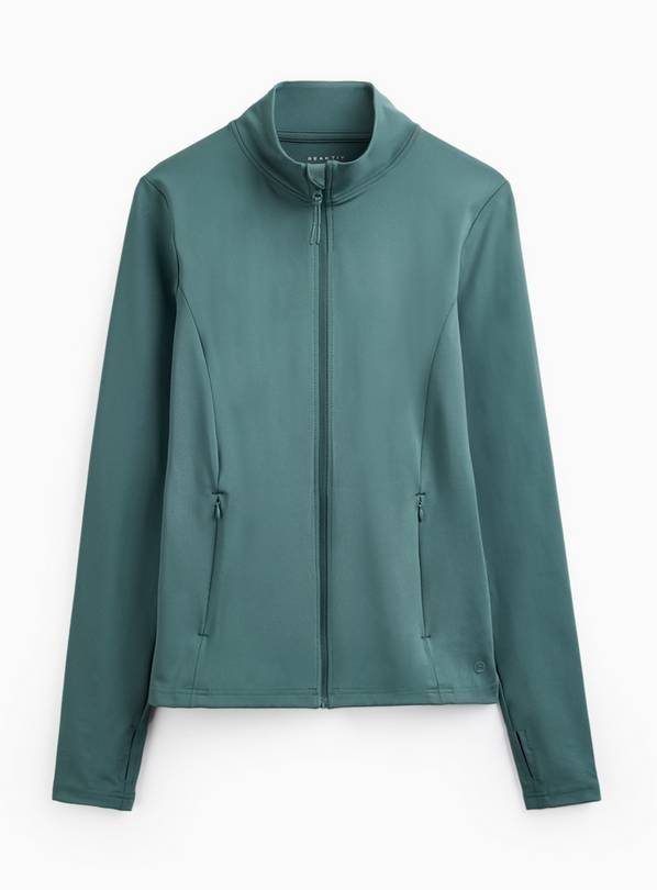 REAKTIV Green Funnel Neck Zip Through Jacket M